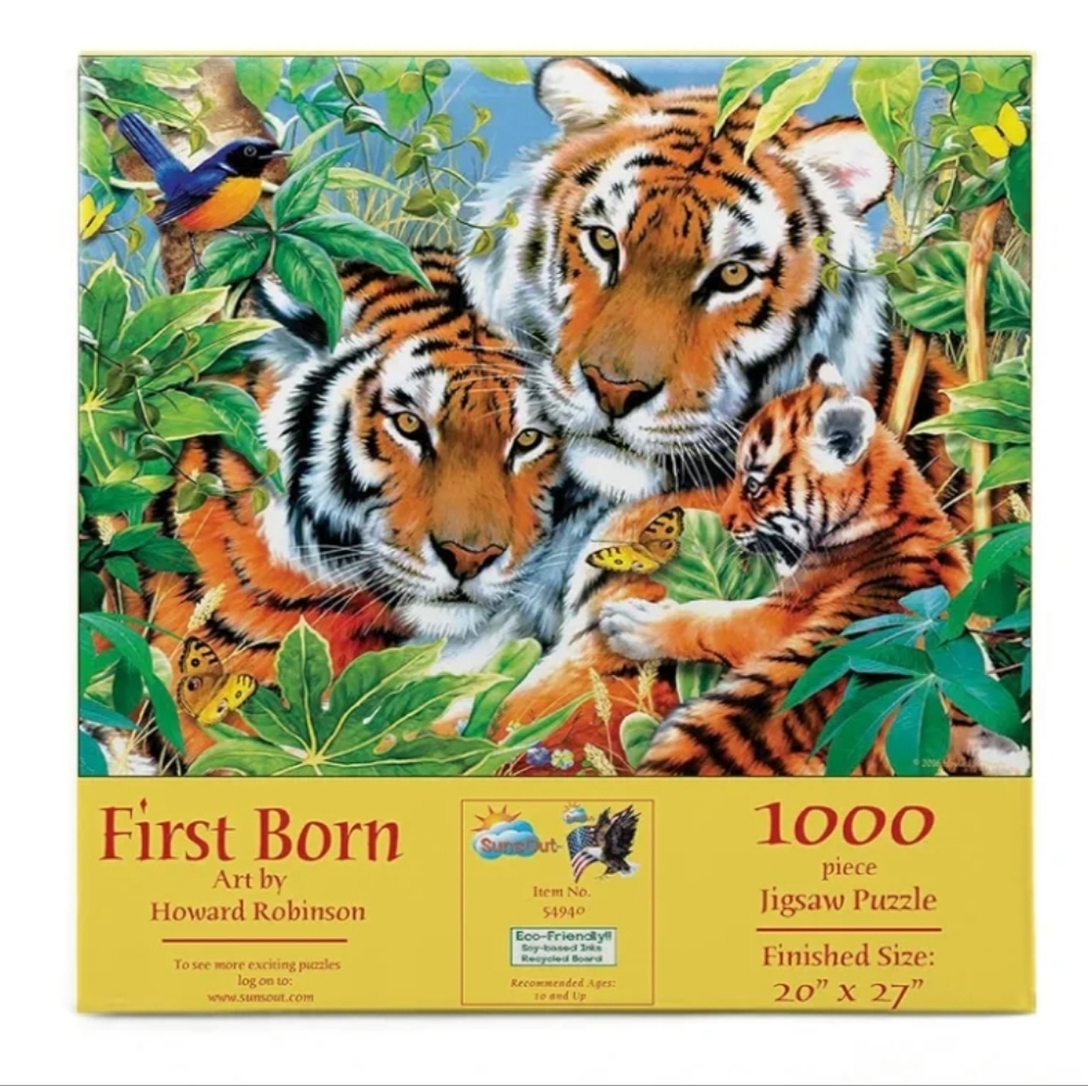 First Born Tiger Jigsaw Puzzle. Made Once